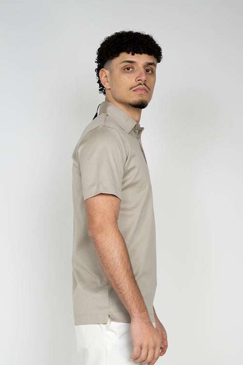 Taupe Short Sleeve Polo