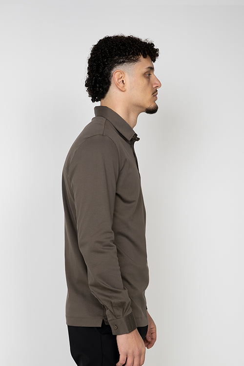 Amber Dusk Long Sleeve Polo