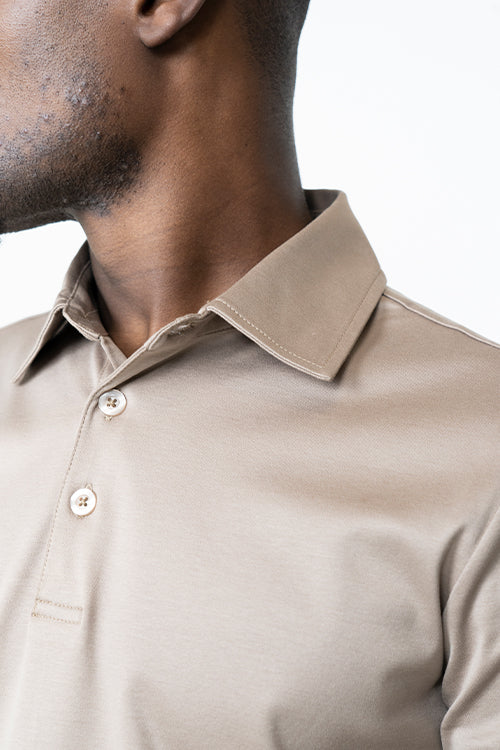 Copper Brown Short Sleeve Polo