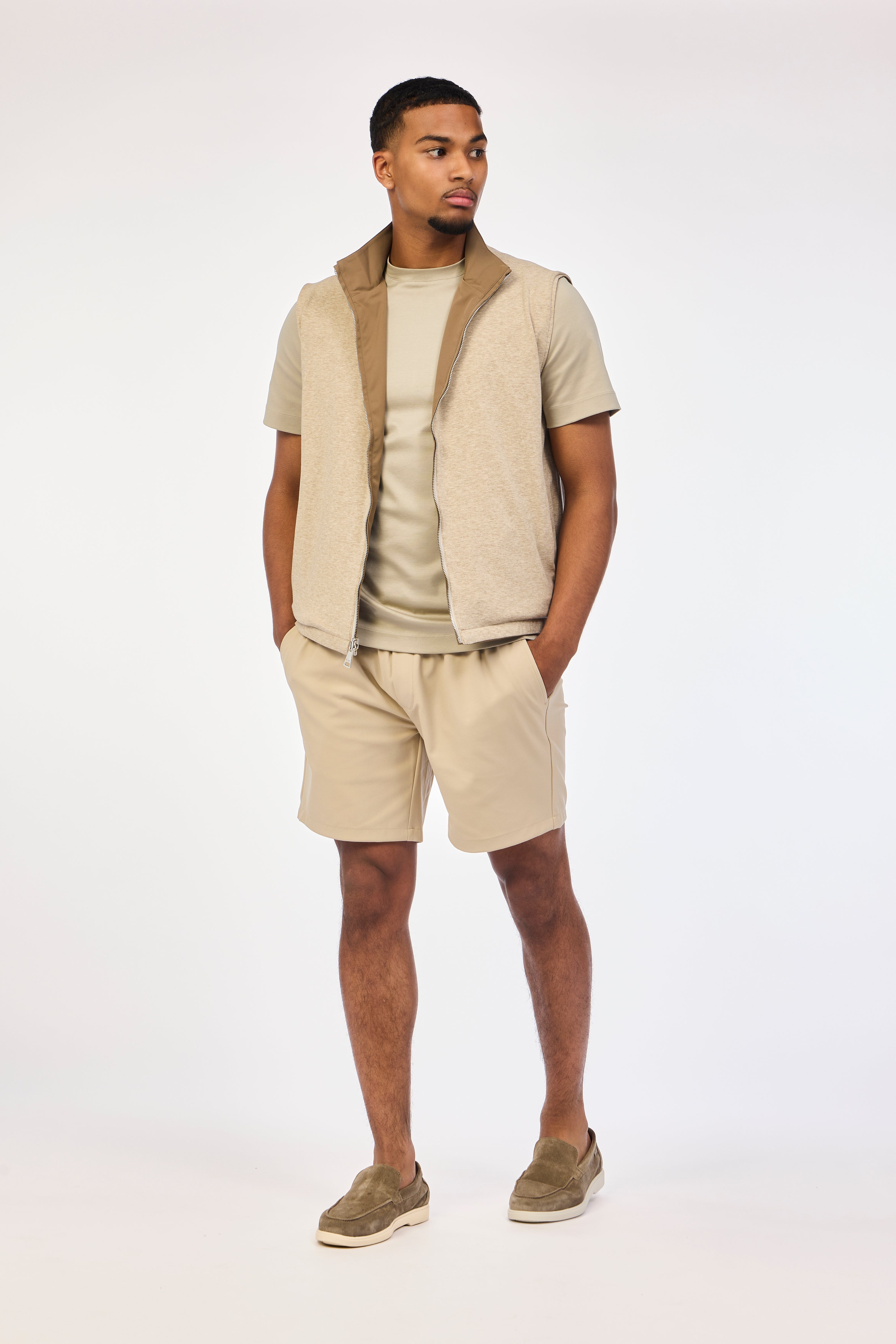 Beige Shorts