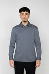 Stone Blue Long Sleeve Polo