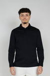 Black Royale Long Sleeve Polo