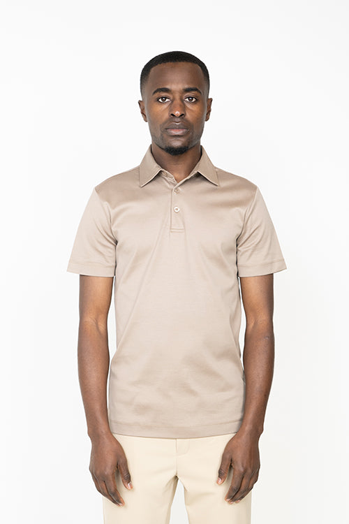 Copper Brown Short Sleeve Polo