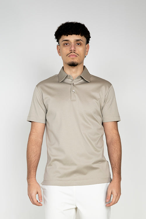 Taupe Short Sleeve Polo