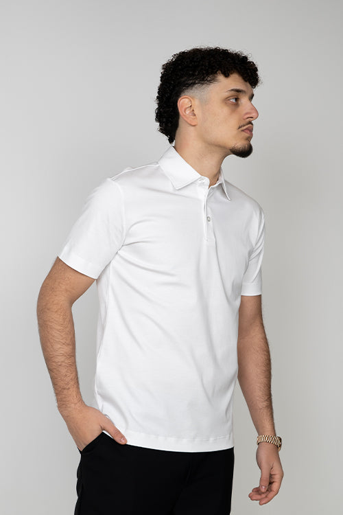 White Royale Short Sleeve Polo