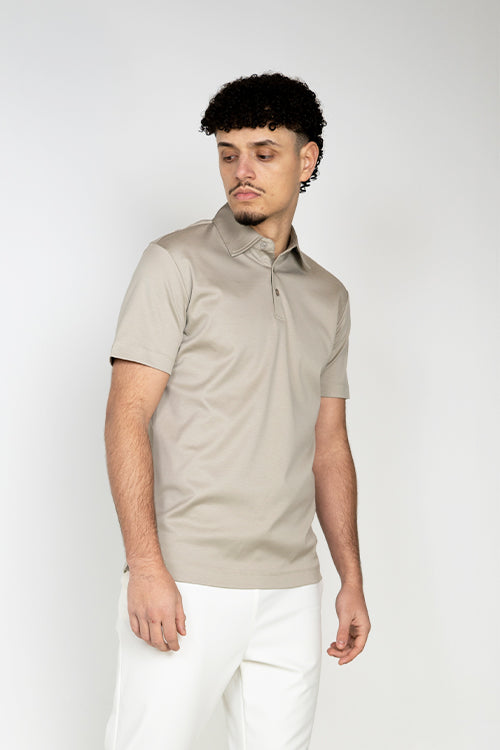 Taupe Short Sleeve Polo