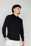 Black Royale Long Sleeve Polo