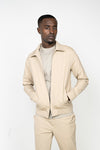 Cream Beige Slim Suit