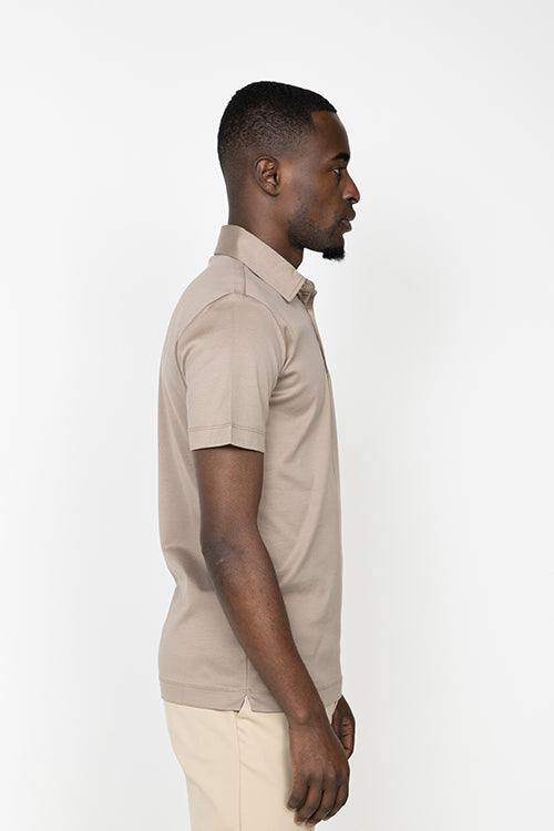 Copper Brown Short Sleeve Polo