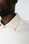 Ivory Long Sleeve Polo