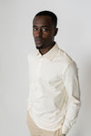 Ivory Long Sleeve Polo
