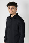 Black Royale Long Sleeve Polo
