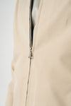 Cream Beige Slim Suit