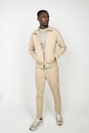 Cream Beige Slim Suit