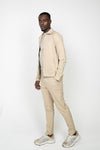 Cream Beige Slim Suit